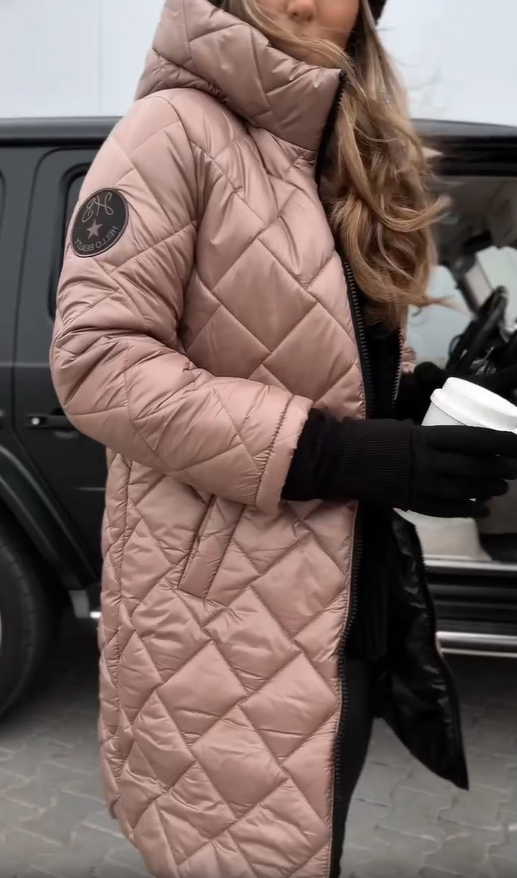 Bella | Elegant Quilted Puffer Jacket with Hood