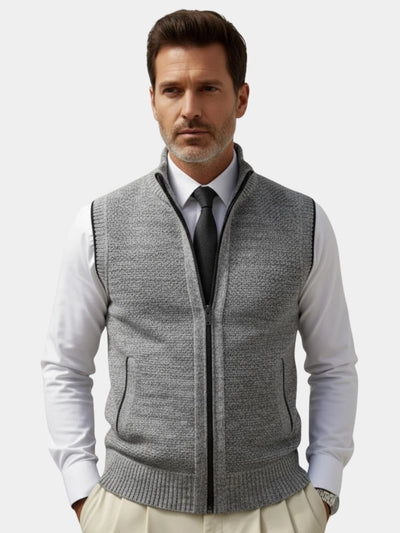 Elegant Gilet with Full Zip - Viretti