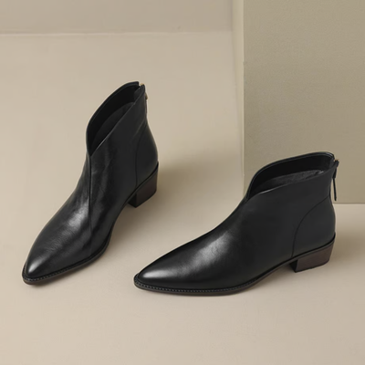 Anita - Luxury Ankle Boots with Low Heel