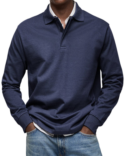 Fabian™ – Long-Sleeved Polo Shirt for Timeless Elegance