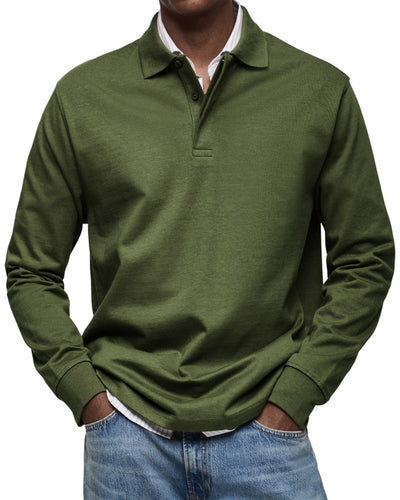 Fabian™ – Long-Sleeved Polo Shirt for Timeless Elegance