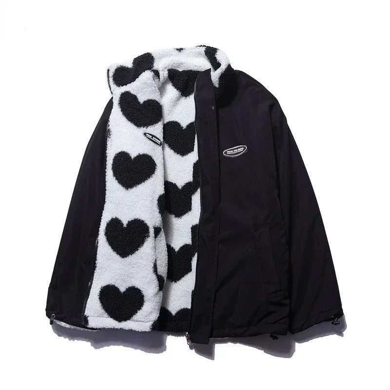 Daria™ | Reversible Heart Print Jacket