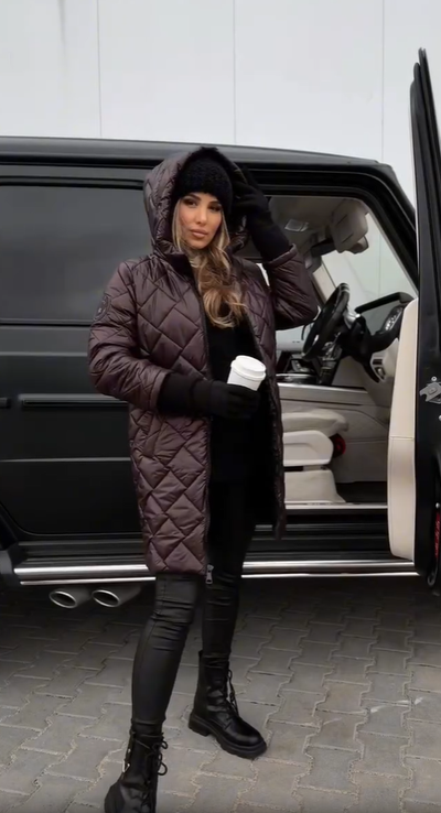 Bella | Elegant Quilted Puffer Jacket with Hood