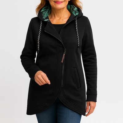 Eleonora™ – Winter Coat with Asymmetrical Zip