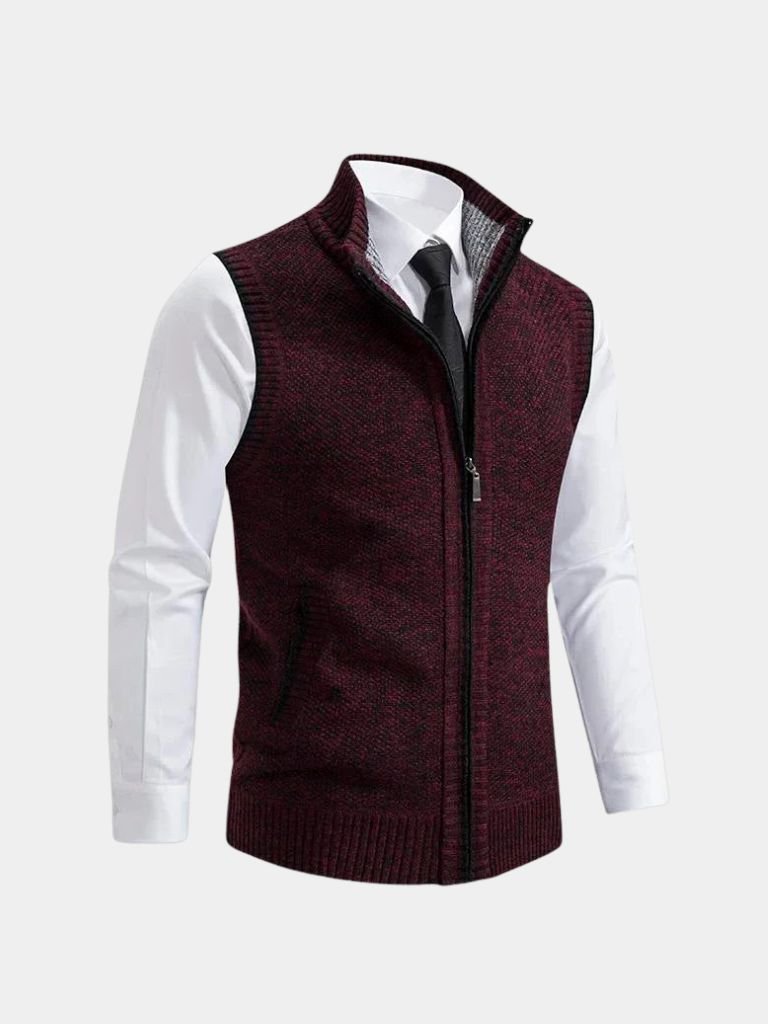 Elegant Gilet with Full Zip - Viretti