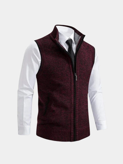 Elegant Gilet with Full Zip - Viretti